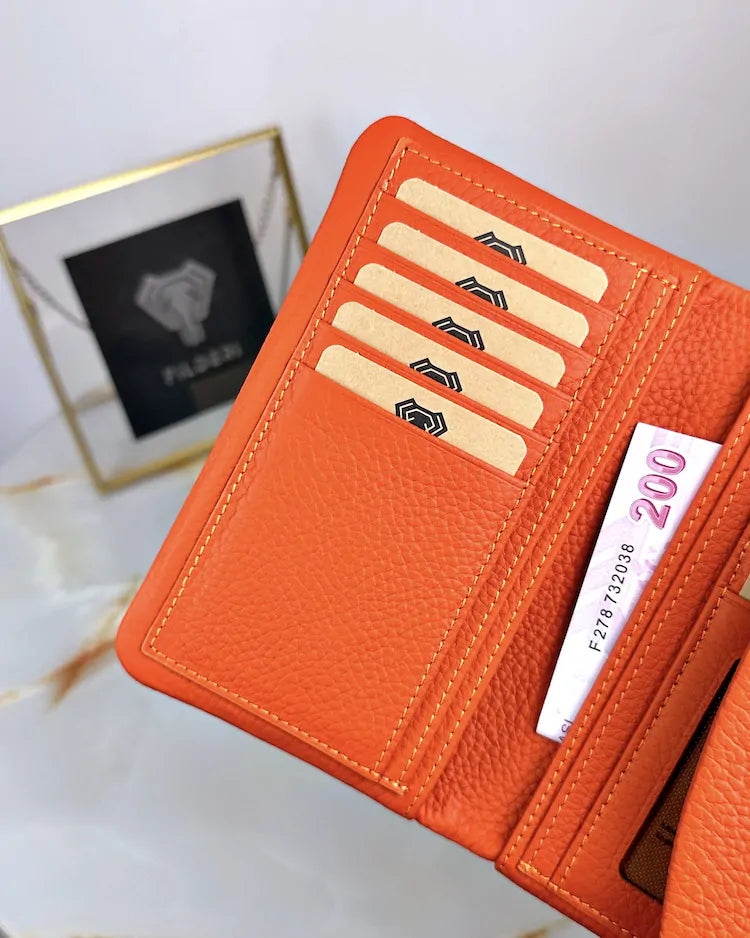 ŞANS GETİREN Portföy Model Gerçek Deri Cüzdan